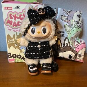 The Monsters Exciting Macaron Vinyl Plush Pendant - soy milk is dressed & ready!